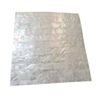 White Shell Shell Sheet, Rektangel, du kan DIY, hvid, 300x300mm, Solgt af PC