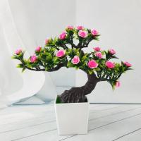 Plastic Kunstige Bonsai, til hjemmet og kontoret & forskellige stilarter for valg, flere farver til valg, 260x230mm, Solgt af PC