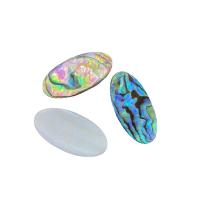 Shell Cabochoner, Abalone Shell, Oval, du kan DIY & forskellig størrelse for valg, Solgt af PC