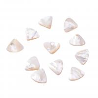 Naturliga sötvattensSnäckskalsPärlor, Sötvatten Shell, Triangle, polerad, DIY, vit, 15x20mm, Säljs av PC