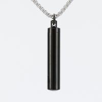 Cremation Jewelry Ashes Urn Necklace Stainless Steel black Sold By PC