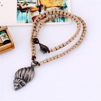 PU Leather Cord Necklace Zinc Alloy with PU Leather Adjustable & fashion jewelry & handmade & Unisex nickel lead & cadmium free 56-57cm Sold By Strand