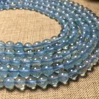 Aquamarine grânulos, miçangas, Roda, polido, DIY, azul, níquel, chumbo e cádmio livre, vendido para Aprox 38 cm Strand