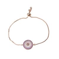 Pulsera de Aleación de Zinc, cúbica circonia, con aleación de zinc, unisexo, más colores para la opción, 150mm, Vendido por Sarta