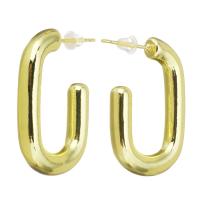 Messing oorbelknoppen, roestvrij staal oorbel bericht, gold plated, 5x29mm, Verkocht door pair