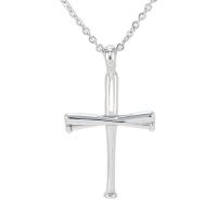 Pendants Cruach Cross dhosmálta, Cruach dhosmálta, plátáilte, DIY, dathanna níos mó le haghaidh rogha, 23x41mm, Díolta De réir PC