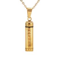 acier inoxydable Gau Box Pendentif, Placage, DIY, plus de couleurs à choisir, 9x29mm, Vendu par PC