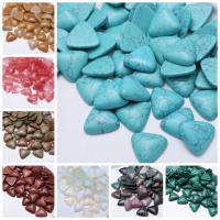 Gemstone Cabochons, Natuursteen, Driehoek, gepolijst, DIY & verschillende grootte voor keus, gemengde kleuren, 10pC's/Bag, Verkocht door Bag