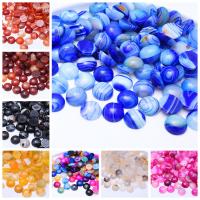 Gemstone Cabochons, Natuursteen, Ronde, gepolijst, DIY & verschillende grootte voor keus, gemengde kleuren, 10pC's/Bag, Verkocht door Bag