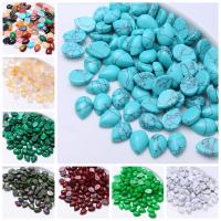 Gemstone Cabochons, Natuursteen, Traan, gepolijst, DIY & verschillende grootte voor keus, gemengde kleuren, 10pC's/Bag, Verkocht door Bag