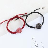 Gemstone Armbånd, Natursten, med Terylene Cord, for kvinde, flere farver til valg, Solgt af Strand