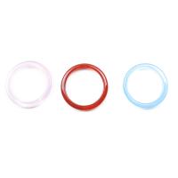 Achát Tail Finger Ring, Kerek, csiszolt, DIY, több színt a választás, 20-30mm, Által értékesített PC