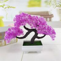 Plástico Bonsai Artificial, para el hogar y la oficina, más colores para la opción, 270x210mm, Vendido por UD