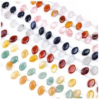 Blandet Gemstone perler, Natursten, Horse Eye, poleret, du kan DIY, flere farver til valg, nikkel, bly & cadmium fri, 10x14mm, 31pc'er/Strand, Solgt af Strand