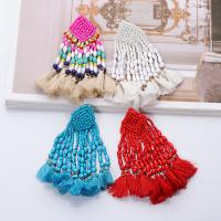 Fashion Fringe Earrings Zinc Alloy plated fashion jewelry & for woman nickel lead & cadmium free Sold By Pair