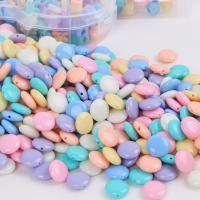 Opaque Acrylic Beads Round injection moulding DIY mixed colors Sold By Bag