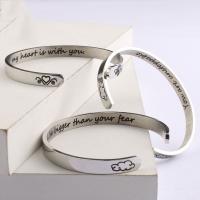 Rozsdamentes acél bangle, Stainless Steel, divat ékszerek & különböző modellek a választás & a nő, Által értékesített PC