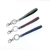 Key Chain, Velveteen, flere farver til valg, 24x1mm, Solgt af Strand