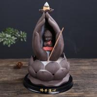 Backflow Incense Burner Purple Clay plated for home and office & durable Sold By PC