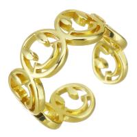 Messing ringen, gold plated, hol, 8mm, Maat:6, Verkocht door PC