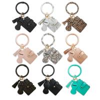 Key Chain, Zinc Alloy, med PU, for kvinde, flere farver til valg, nikkel, bly & cadmium fri, Solgt af PC