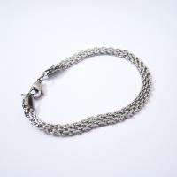 Cadena de Collar, acero inoxidable, chapado, plateado, 21mmuff0c50mm, Vendido por UD