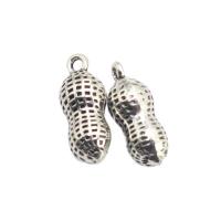 Zinc Alloy Pendants Peanut plated DIY silver color Sold By PC