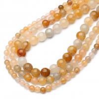 Natural Jade Beads Lighter Imperial Jade Round polished DIY multi-colored Sold By Strand