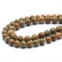 Perles unakite, Rond, poli, DIY & normes différentes pour le choix, Vendu par brin