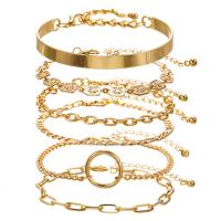 Zinc Alloy Bracelet 5 pieces 210mm Sold By Set