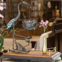 Zinc Alloy Hanging Incense Burner plated for home and office & durable Small crane sizeuff1a 0cBig crane sizeuff1a Sold By PC