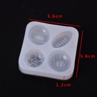 DIY Epoxi Mold Set, Silikon, Square, plated, Hållbar, klar, 56x56x12mm, Säljs av PC