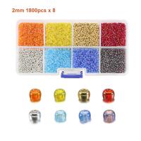 Rainbow Χάντρες Seed, Ποτήρι, DIY, περισσότερα χρώματα για την επιλογή, 100x100x23mm, Sold Με Ορισμός