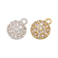 Cubic Zirconia Micro Pave Brass Pendant plated micro pave cubic zirconia Sold By PC