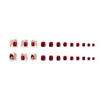 plastica Toe Nail Sticker, diversi modelli per la scelta, nessuno, 117x68x12mm, 24PC/scatola, Venduto da scatola