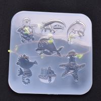 DIY Epoxy Mal Set, Silicone, plated, Duurzame, duidelijk, 122x122x8mm, Verkocht door PC