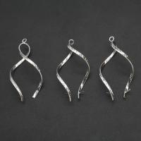 Eisen Anhänger Zubehör, plattiert, frei von Nickel, Blei & Kadmium, 34x30x6mm, ca. 100PCs/Tasche, verkauft von Tasche