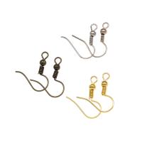 Zinc Alloy ørering krog, forgyldt, nikkel, bly & cadmium fri, 18x15x1mm, Ca. 2000pc'er/Bag, Solgt af Bag