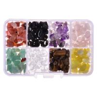 Chipsy Gemstone, Kamień naturalny, wielokolorowy, 10mm, 80komputery/Box, sprzedane przez Box