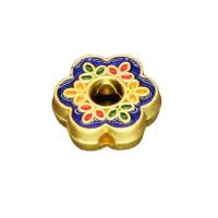 Cloisonne Kralen, Zinc Alloy, met Cloisonne, hoge kwaliteit verguld en nooit vervagen, glazuur, meer kleuren voor de keuze, 12mm, Verkocht door PC