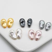 Natural Colored Shell Beads Shell Pearl Carved 12-25mm Sold By PC