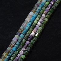 Mixed Edelsteen kralen, Natuursteen, Kolom, willekeurig verzonden, gemengde kleuren, 5x10mm, Verkocht door Strand