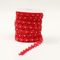 Kraal Garland Strand, ABS kunststof parel, met strass, meer kleuren voor de keuze, 15mm, Verkocht door PC