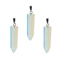 Sea Opal vedhæng, håndlavet, for kvinde, hvid, 41x9mm, 5pc'er/Bag, Solgt af Bag