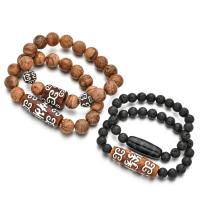 Gemstone Bracelets Natural Stone with Tibetan Agate Unisex The beadsuff1a8mmuff0c12mmuff0cagateuff1a 0c Sold By PC