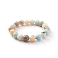 Naturlig Amazonite Armband, Amazonit Black Gold, handgjord, Unisex, blandade färger, 6mm,8mm,10mm,12mm, Såld Per 18 cm Strand