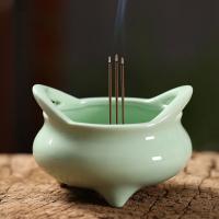 Traditional Ceramic Inserted Burner Incense Seat Porcelain plated for home and office & durable Sold By PC