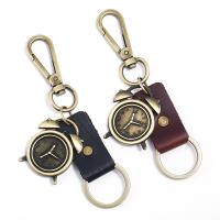 Zinc Alloy Key Clasp with PU Leather fashion jewelry & Unisex nickel lead & cadmium free Sold By PC