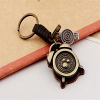 Zinc Alloy Key Clasp with PU Leather fashion jewelry & for man nickel lead & cadmium free Sold By PC