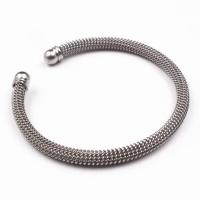 Edelstahl Armreif, Modeschmuck & unisex, originale Farbe, 5mm, Innendurchmesser:ca. 55mm, verkauft von PC